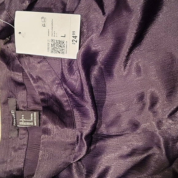 Satin Wide Leg Pants Large NWT - Picture 4 of 5